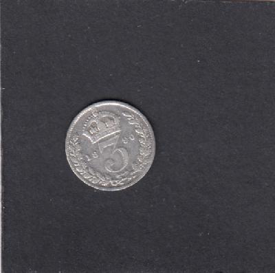 Beschrijving: 3 Pence VICTORIA 